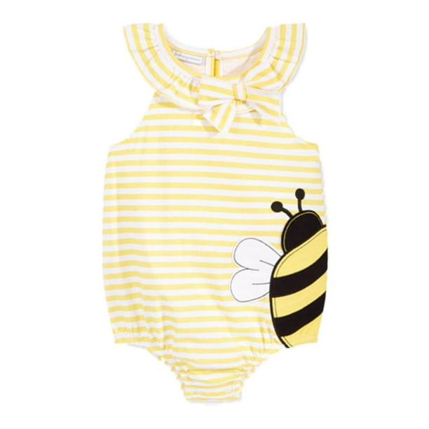 First Impressions Baby Girls Striped Ruffle Cotton Romper Choose Size